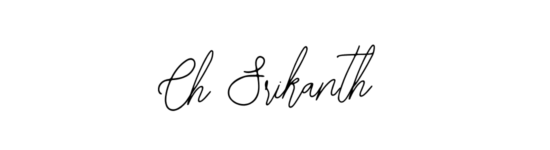 Create a beautiful signature design for name Ch Srikanth. With this signature (Bearetta-2O07w) fonts, you can make a handwritten signature for free. Ch Srikanth signature style 12 images and pictures png