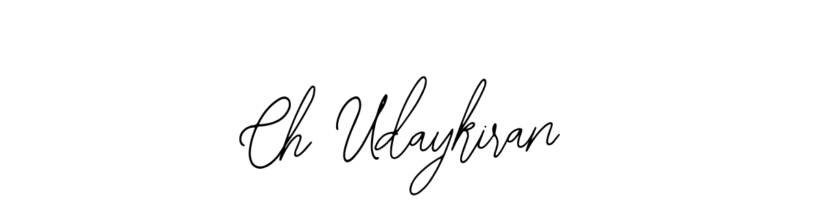 The best way (Bearetta-2O07w) to make a short signature is to pick only two or three words in your name. The name Ch Udaykiran include a total of six letters. For converting this name. Ch Udaykiran signature style 12 images and pictures png