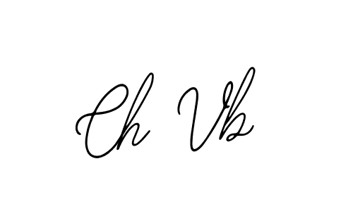 How to make Ch Vb name signature. Use Bearetta-2O07w style for creating short signs online. This is the latest handwritten sign. Ch Vb signature style 12 images and pictures png