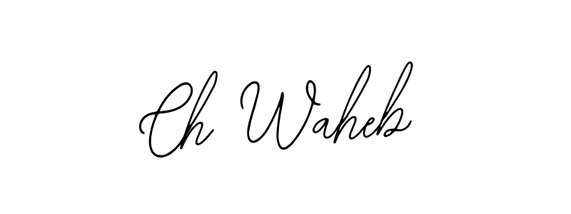 Best and Professional Signature Style for Ch Waheb. Bearetta-2O07w Best Signature Style Collection. Ch Waheb signature style 12 images and pictures png