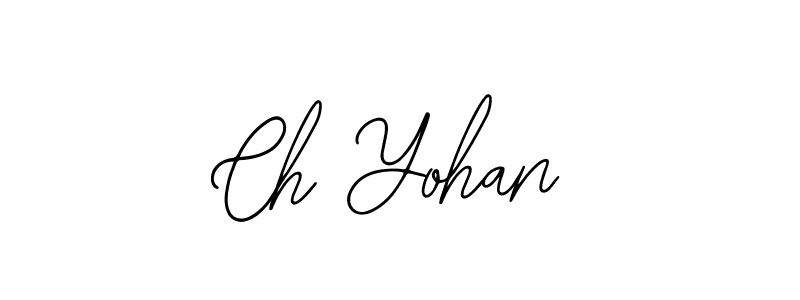 Similarly Bearetta-2O07w is the best handwritten signature design. Signature creator online .You can use it as an online autograph creator for name Ch Yohan. Ch Yohan signature style 12 images and pictures png