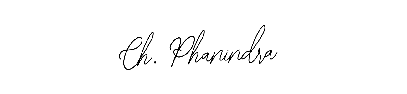 The best way (Bearetta-2O07w) to make a short signature is to pick only two or three words in your name. The name Ch. Phanindra include a total of six letters. For converting this name. Ch. Phanindra signature style 12 images and pictures png