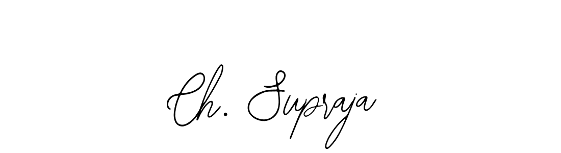 See photos of Ch. Supraja official signature by Spectra . Check more albums & portfolios. Read reviews & check more about Bearetta-2O07w font. Ch. Supraja signature style 12 images and pictures png