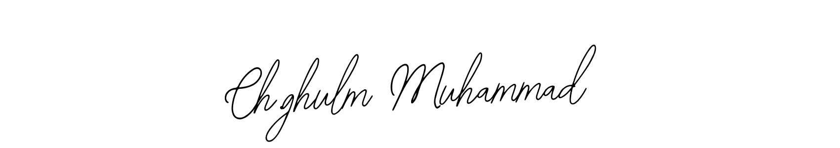 Also we have Ch.ghulm Muhammad name is the best signature style. Create professional handwritten signature collection using Bearetta-2O07w autograph style. Ch.ghulm Muhammad signature style 12 images and pictures png