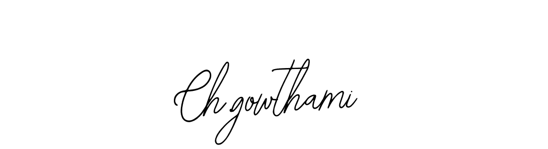 Also we have Ch.gowthami name is the best signature style. Create professional handwritten signature collection using Bearetta-2O07w autograph style. Ch.gowthami signature style 12 images and pictures png