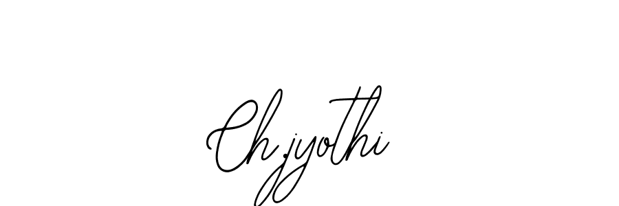 Use a signature maker to create a handwritten signature online. With this signature software, you can design (Bearetta-2O07w) your own signature for name Ch.jyothi. Ch.jyothi signature style 12 images and pictures png