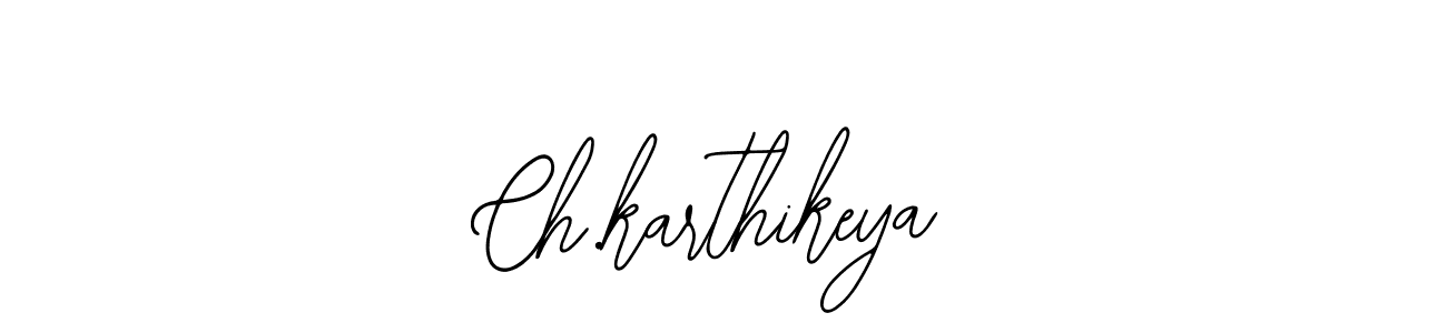 Similarly Bearetta-2O07w is the best handwritten signature design. Signature creator online .You can use it as an online autograph creator for name Ch.karthikeya. Ch.karthikeya signature style 12 images and pictures png