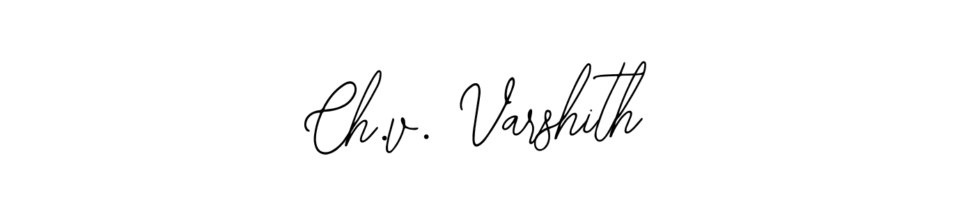 Similarly Bearetta-2O07w is the best handwritten signature design. Signature creator online .You can use it as an online autograph creator for name Ch.v. Varshith. Ch.v. Varshith signature style 12 images and pictures png