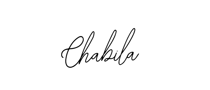 Design your own signature with our free online signature maker. With this signature software, you can create a handwritten (Bearetta-2O07w) signature for name Chabila. Chabila signature style 12 images and pictures png