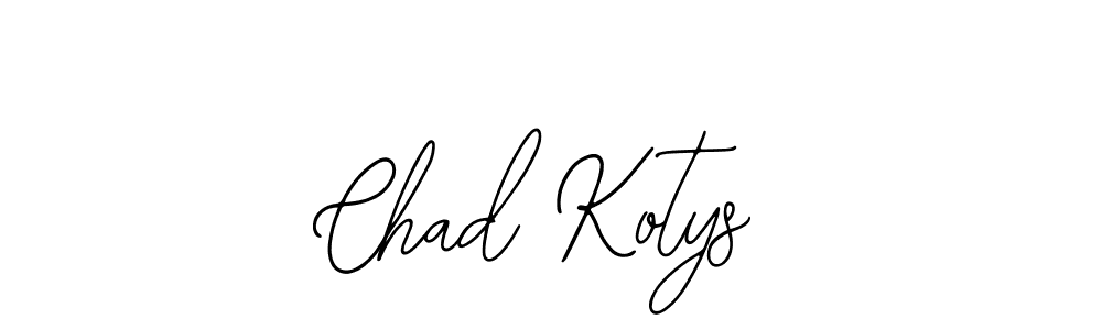 How to make Chad Kotys name signature. Use Bearetta-2O07w style for creating short signs online. This is the latest handwritten sign. Chad Kotys signature style 12 images and pictures png
