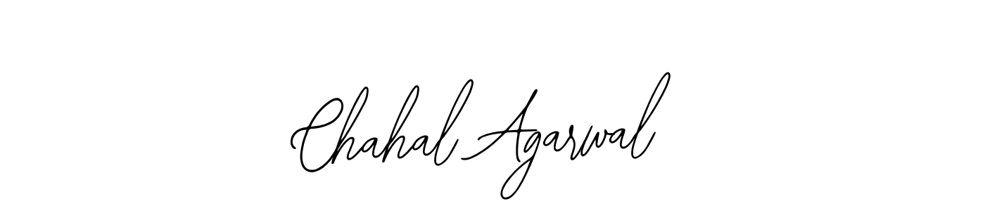 You should practise on your own different ways (Bearetta-2O07w) to write your name (Chahal Agarwal) in signature. don't let someone else do it for you. Chahal Agarwal signature style 12 images and pictures png