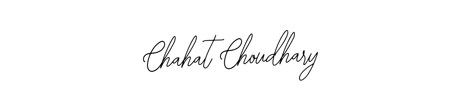 How to make Chahat Choudhary name signature. Use Bearetta-2O07w style for creating short signs online. This is the latest handwritten sign. Chahat Choudhary signature style 12 images and pictures png