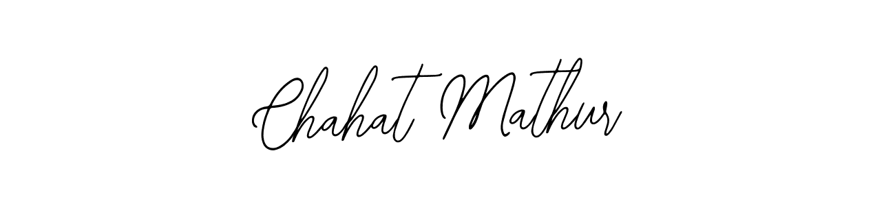 Also we have Chahat Mathur name is the best signature style. Create professional handwritten signature collection using Bearetta-2O07w autograph style. Chahat Mathur signature style 12 images and pictures png