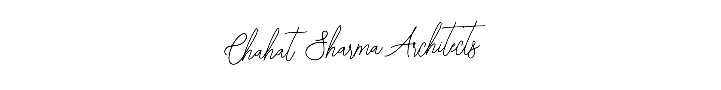 Use a signature maker to create a handwritten signature online. With this signature software, you can design (Bearetta-2O07w) your own signature for name Chahat Sharma Architects. Chahat Sharma Architects signature style 12 images and pictures png