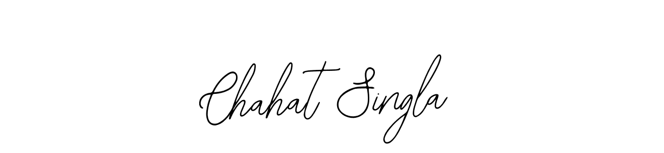 You should practise on your own different ways (Bearetta-2O07w) to write your name (Chahat Singla) in signature. don't let someone else do it for you. Chahat Singla signature style 12 images and pictures png