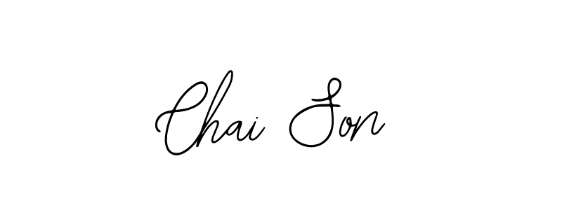 You should practise on your own different ways (Bearetta-2O07w) to write your name (Chai Son) in signature. don't let someone else do it for you. Chai Son signature style 12 images and pictures png