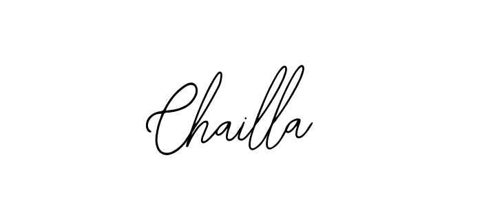 How to make Chailla signature? Bearetta-2O07w is a professional autograph style. Create handwritten signature for Chailla name. Chailla signature style 12 images and pictures png