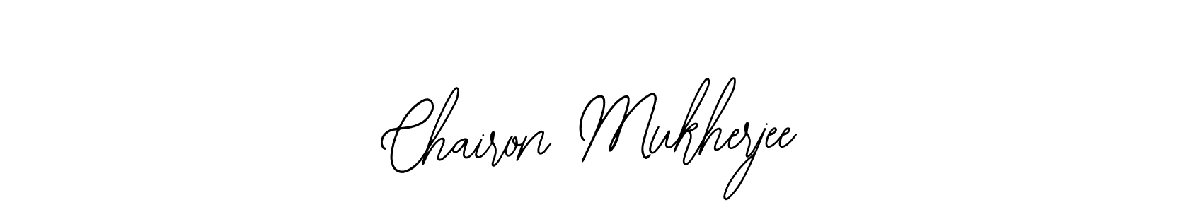 How to make Chairon Mukherjee name signature. Use Bearetta-2O07w style for creating short signs online. This is the latest handwritten sign. Chairon Mukherjee signature style 12 images and pictures png