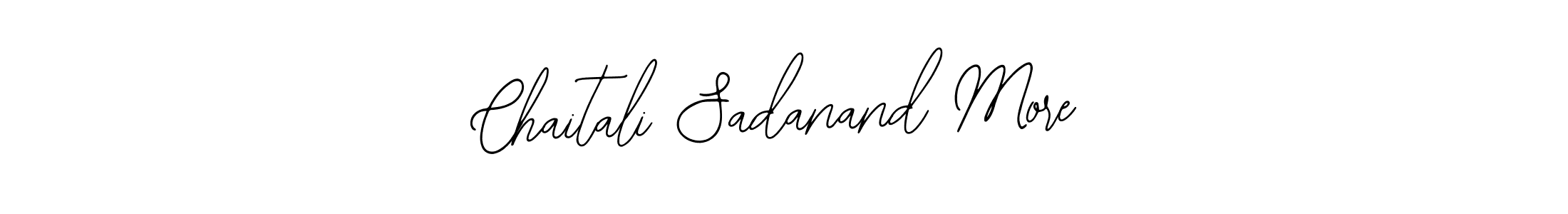 You should practise on your own different ways (Bearetta-2O07w) to write your name (Chaitali Sadanand More) in signature. don't let someone else do it for you. Chaitali Sadanand More signature style 12 images and pictures png
