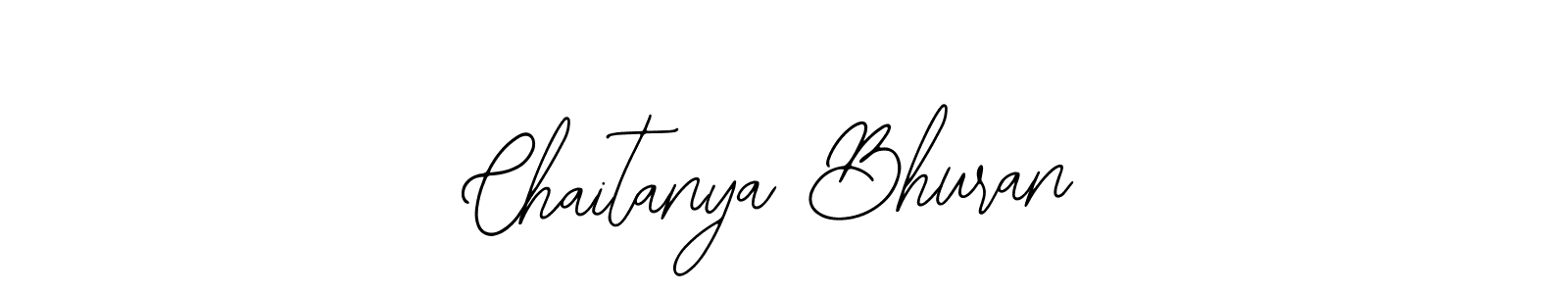 How to make Chaitanya Bhuran name signature. Use Bearetta-2O07w style for creating short signs online. This is the latest handwritten sign. Chaitanya Bhuran signature style 12 images and pictures png