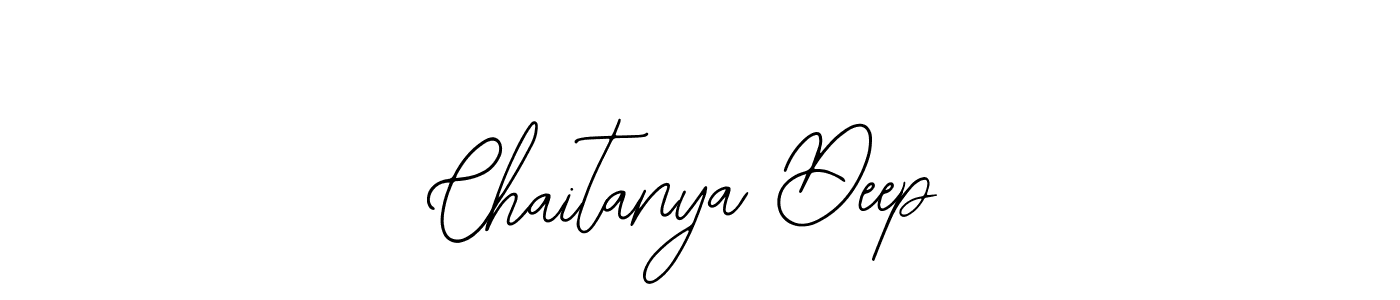 How to make Chaitanya Deep name signature. Use Bearetta-2O07w style for creating short signs online. This is the latest handwritten sign. Chaitanya Deep signature style 12 images and pictures png