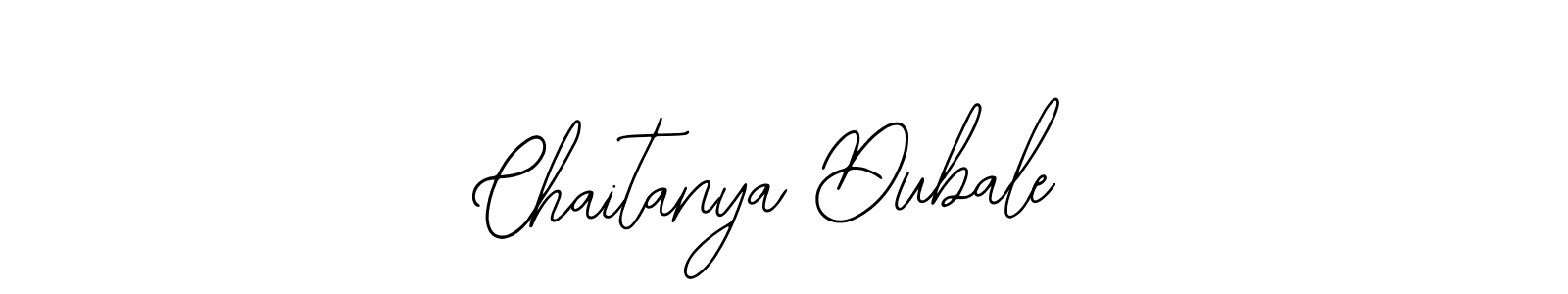 You should practise on your own different ways (Bearetta-2O07w) to write your name (Chaitanya Dubale) in signature. don't let someone else do it for you. Chaitanya Dubale signature style 12 images and pictures png