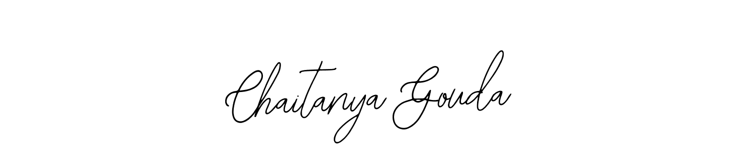 The best way (Bearetta-2O07w) to make a short signature is to pick only two or three words in your name. The name Chaitanya Gouda include a total of six letters. For converting this name. Chaitanya Gouda signature style 12 images and pictures png