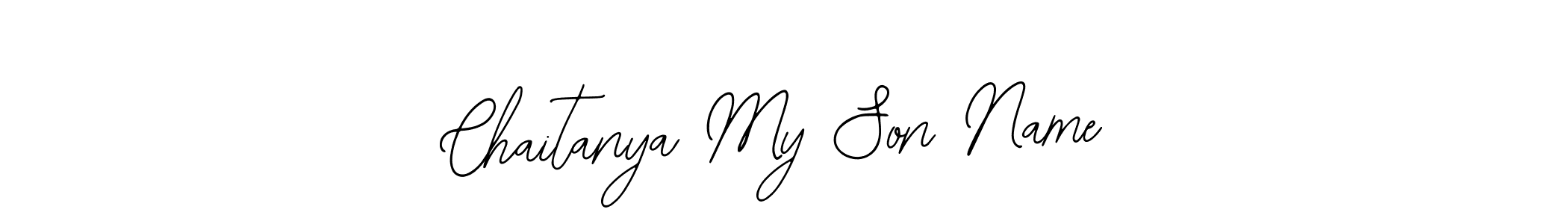 Make a beautiful signature design for name Chaitanya My Son Name. Use this online signature maker to create a handwritten signature for free. Chaitanya My Son Name signature style 12 images and pictures png