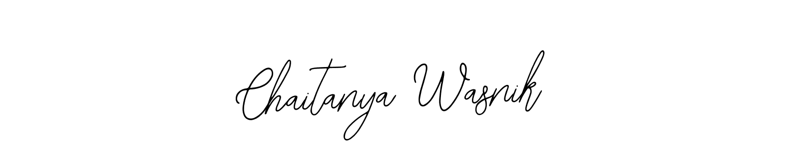 Chaitanya Wasnik stylish signature style. Best Handwritten Sign (Bearetta-2O07w) for my name. Handwritten Signature Collection Ideas for my name Chaitanya Wasnik. Chaitanya Wasnik signature style 12 images and pictures png