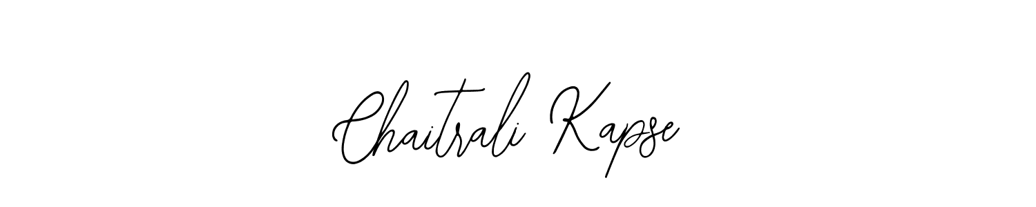 How to make Chaitrali Kapse name signature. Use Bearetta-2O07w style for creating short signs online. This is the latest handwritten sign. Chaitrali Kapse signature style 12 images and pictures png