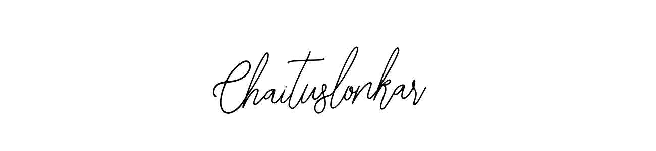 Use a signature maker to create a handwritten signature online. With this signature software, you can design (Bearetta-2O07w) your own signature for name Chaituslonkar. Chaituslonkar signature style 12 images and pictures png