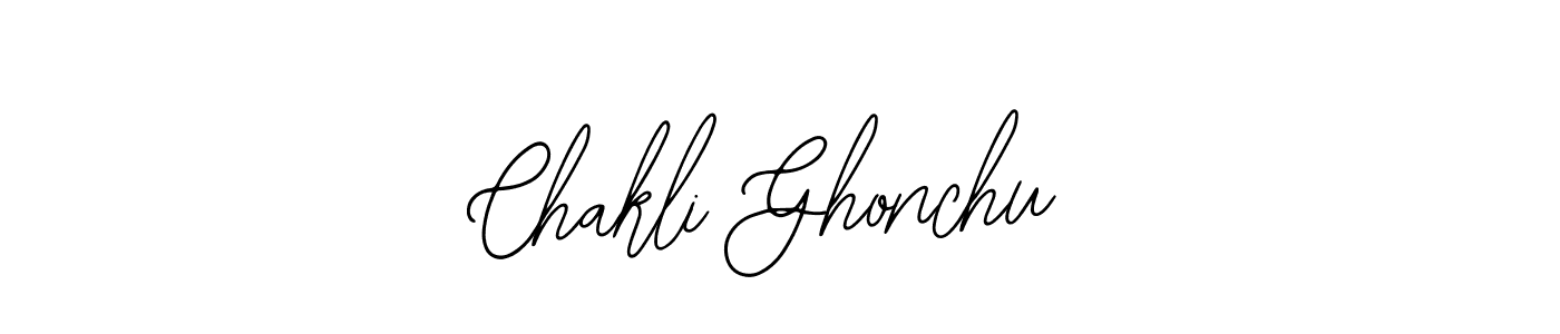 Use a signature maker to create a handwritten signature online. With this signature software, you can design (Bearetta-2O07w) your own signature for name Chakli Ghonchu. Chakli Ghonchu signature style 12 images and pictures png