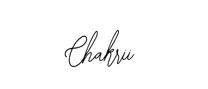 Use a signature maker to create a handwritten signature online. With this signature software, you can design (Bearetta-2O07w) your own signature for name Chakrii. Chakrii signature style 12 images and pictures png