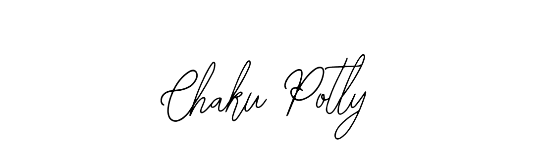 How to make Chaku Potly name signature. Use Bearetta-2O07w style for creating short signs online. This is the latest handwritten sign. Chaku Potly signature style 12 images and pictures png