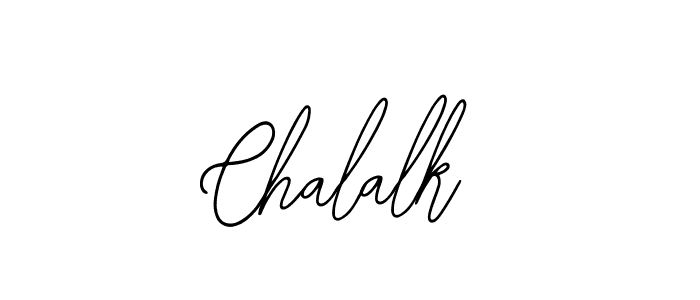Use a signature maker to create a handwritten signature online. With this signature software, you can design (Bearetta-2O07w) your own signature for name Chalalk. Chalalk signature style 12 images and pictures png