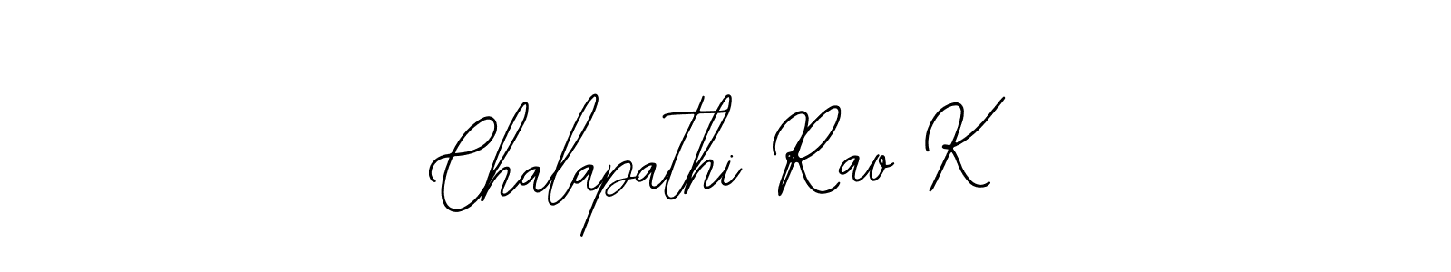Create a beautiful signature design for name Chalapathi Rao K. With this signature (Bearetta-2O07w) fonts, you can make a handwritten signature for free. Chalapathi Rao K signature style 12 images and pictures png