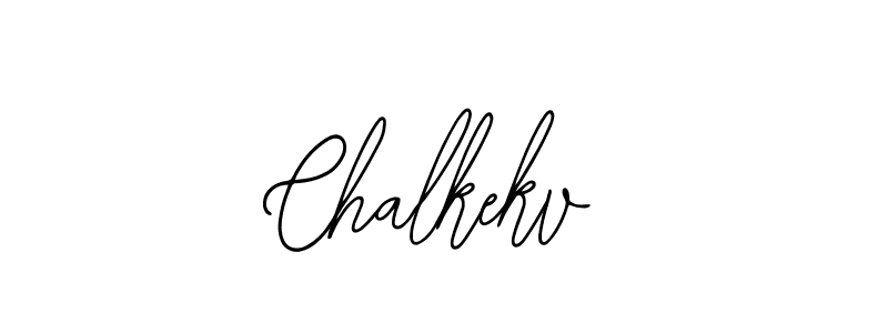 Use a signature maker to create a handwritten signature online. With this signature software, you can design (Bearetta-2O07w) your own signature for name Chalkekv. Chalkekv signature style 12 images and pictures png