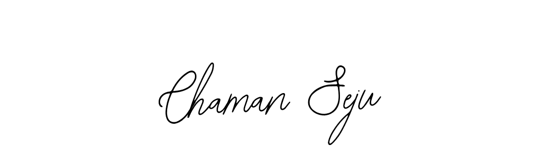 Also You can easily find your signature by using the search form. We will create Chaman Seju name handwritten signature images for you free of cost using Bearetta-2O07w sign style. Chaman Seju signature style 12 images and pictures png