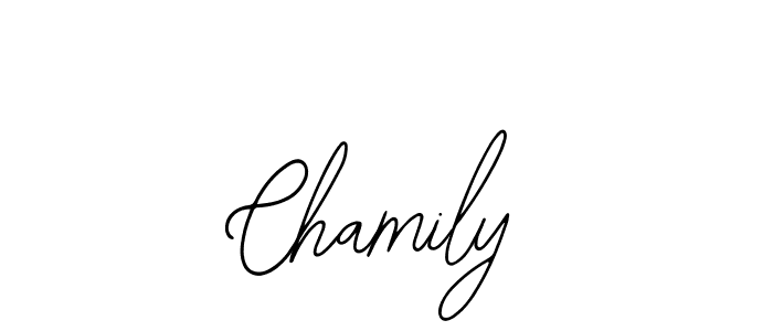Chamily stylish signature style. Best Handwritten Sign (Bearetta-2O07w) for my name. Handwritten Signature Collection Ideas for my name Chamily. Chamily signature style 12 images and pictures png
