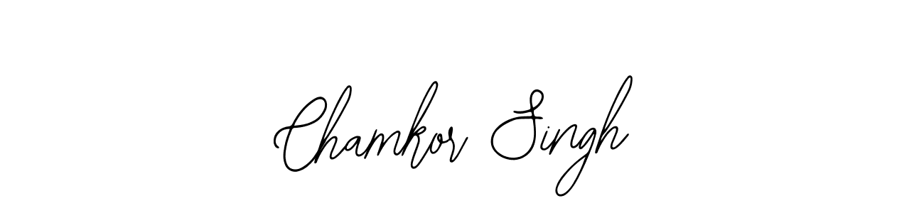 How to make Chamkor Singh name signature. Use Bearetta-2O07w style for creating short signs online. This is the latest handwritten sign. Chamkor Singh signature style 12 images and pictures png