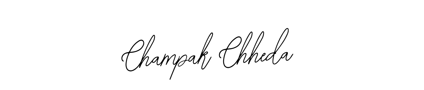 Champak Chheda stylish signature style. Best Handwritten Sign (Bearetta-2O07w) for my name. Handwritten Signature Collection Ideas for my name Champak Chheda. Champak Chheda signature style 12 images and pictures png