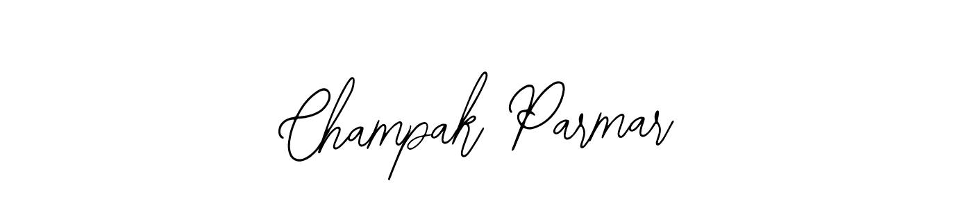 Make a beautiful signature design for name Champak Parmar. With this signature (Bearetta-2O07w) style, you can create a handwritten signature for free. Champak Parmar signature style 12 images and pictures png