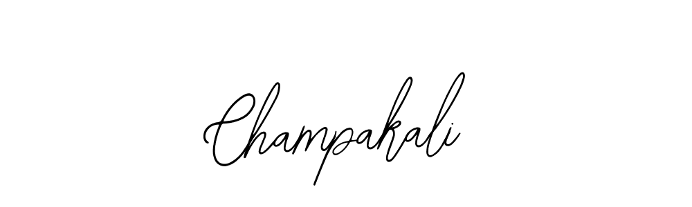 How to make Champakali name signature. Use Bearetta-2O07w style for creating short signs online. This is the latest handwritten sign. Champakali signature style 12 images and pictures png