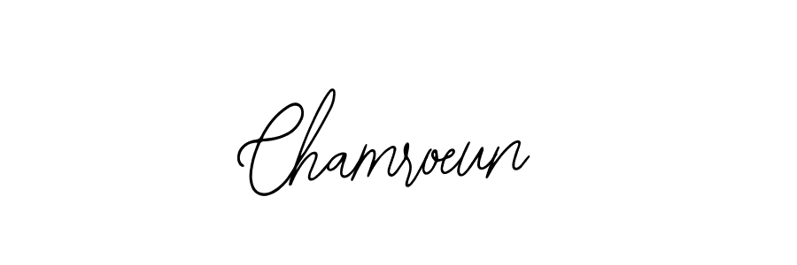 You should practise on your own different ways (Bearetta-2O07w) to write your name (Chamroeun) in signature. don't let someone else do it for you. Chamroeun signature style 12 images and pictures png