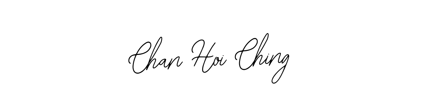 How to make Chan Hoi Ching name signature. Use Bearetta-2O07w style for creating short signs online. This is the latest handwritten sign. Chan Hoi Ching signature style 12 images and pictures png