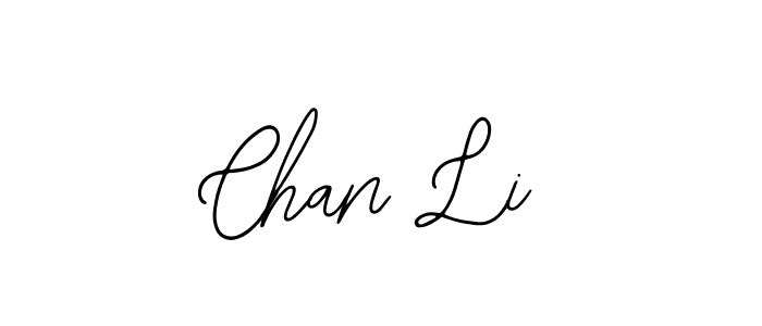 The best way (Bearetta-2O07w) to make a short signature is to pick only two or three words in your name. The name Chan Li include a total of six letters. For converting this name. Chan Li signature style 12 images and pictures png
