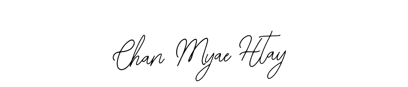 How to make Chan Myae Htay name signature. Use Bearetta-2O07w style for creating short signs online. This is the latest handwritten sign. Chan Myae Htay signature style 12 images and pictures png