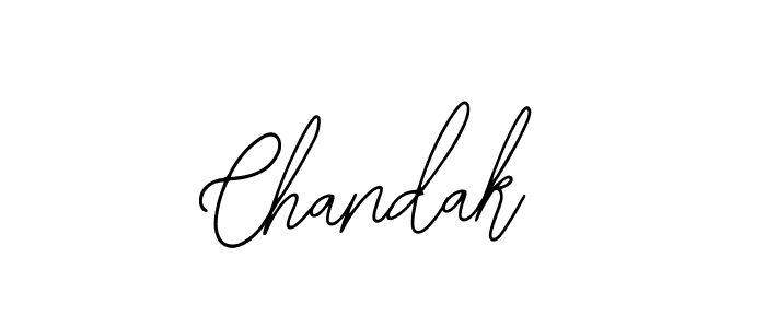 You should practise on your own different ways (Bearetta-2O07w) to write your name (Chandak) in signature. don't let someone else do it for you. Chandak signature style 12 images and pictures png