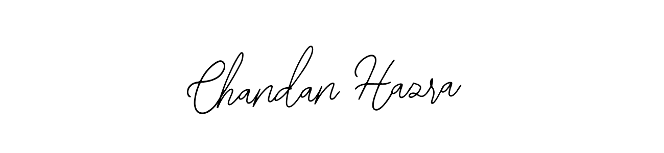 How to make Chandan Hazra name signature. Use Bearetta-2O07w style for creating short signs online. This is the latest handwritten sign. Chandan Hazra signature style 12 images and pictures png