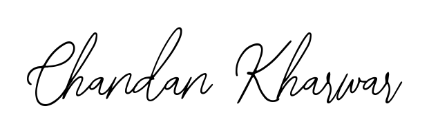 Give your name Chandan Kharwar an exquisite flair with the Bearetta-2O07w script font. Ideal for contracts, resumes, and formal letterheads. Chandan Kharwar signature style 12 images and pictures png